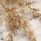2 Metallic Gold 32" Artificial Fern TROPICAL LEAVES SPRAYS Party Decorations